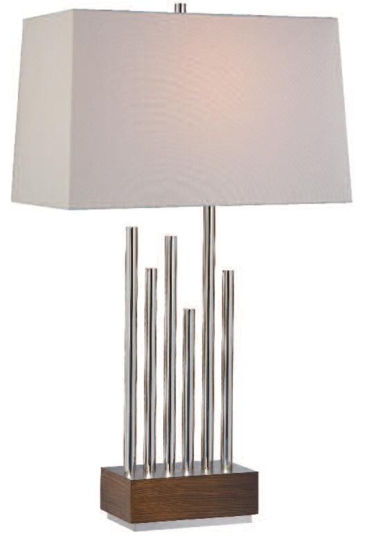 Lamp Walnut/ 10W X20H X20½EXT.