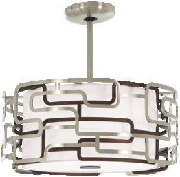 Alecia s Tiers family LED P1426-674-L Brushed Nickel and Bronze Patina 20 Dia. 20 H 38W LED 2395 (Est.