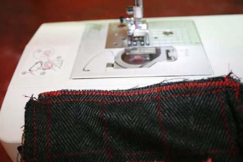 You will noce the notches at each corner will allow you to make sure your side seam edges line up evenly.