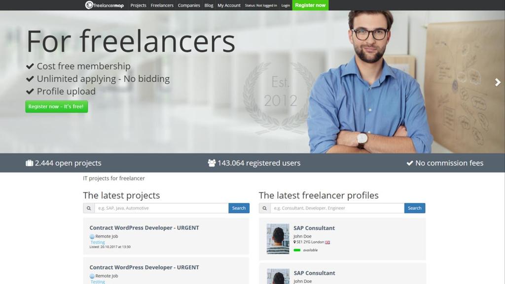 FREELANCERMAP Connecting freelancers and IT experts worldwide without limitations or commission fees. WHO ARE WE?