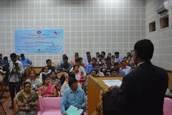 A part of the audience during the International Seminar on Empowering Women to Lead Change,