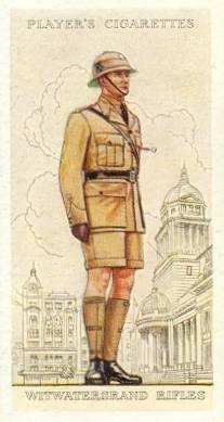 The uniforms displayed in the cigarette cards depict units