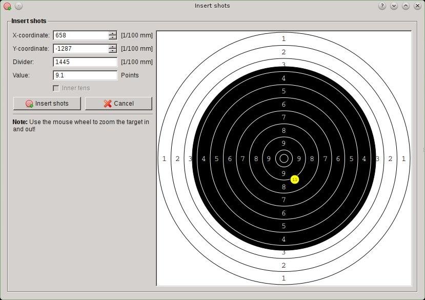 37 Insert not registered shot (fly through) 1 Double click on the corresponding lane in the competition control program 2 Open the Shot tab 3 Choose the action Insert shot in the action table by