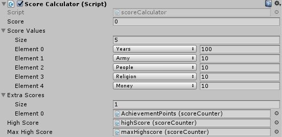 Score Calculator The Score Calculator calculates the player score at Game Over which is displayed on the GameOver Score card.
