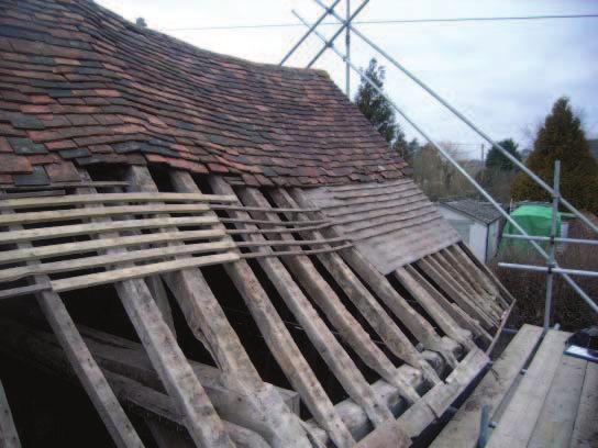 Detail of secondary bracing