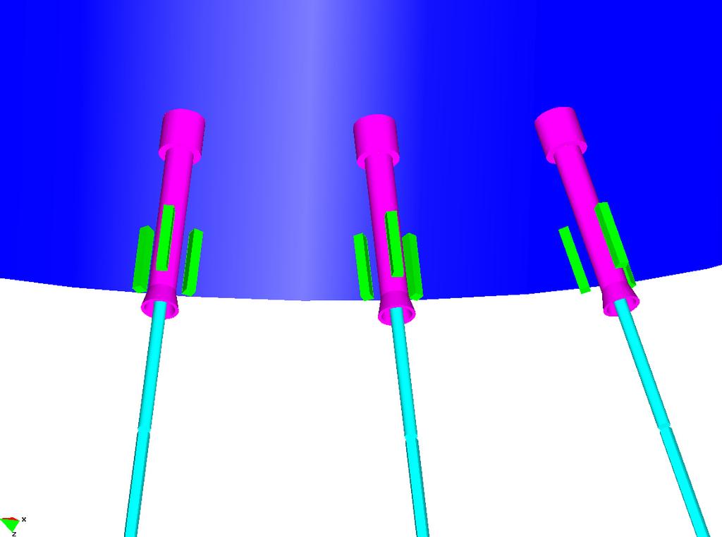 Simulation of Electrochemical Processes II 129 Figure 7: Detailed view of the connections between the buoy and the anchors. Figure 7 shows the buoy and the anchor connections.