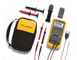 Fluke 87V Industrial Multimeter For industrial productivity The Fluke 87V has measurement functions, troubleshooting features, resolution and accuracy to solve problems on motor drives, in-plant