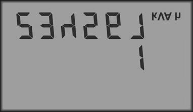 Meter Operation VAh Register System VA integrated over time to give accumulating, import, volt-ampere-hours. The most significant digit is displayed on the middle line.