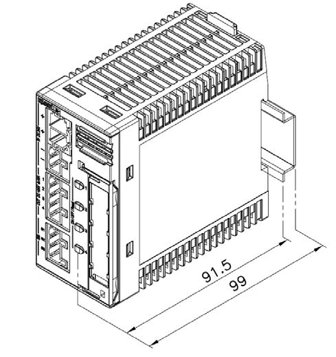 Dimensions 4-channel module with