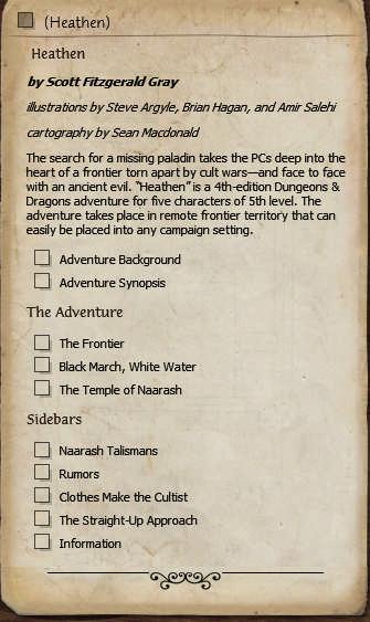 Building the Adventure (Story Entries) Now for what probably looks like the hard part, but in reality is the easier task we re going to put all that prep work to use, and make our adventure module!