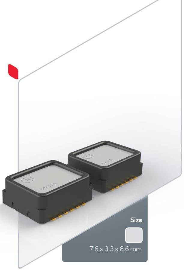 Data Sheet SCA3300-D01 3-axis Industrial Accelerometer and Inclinometer with Digital SPI Interface Features 3-axis high performance accelerometer with ±1.