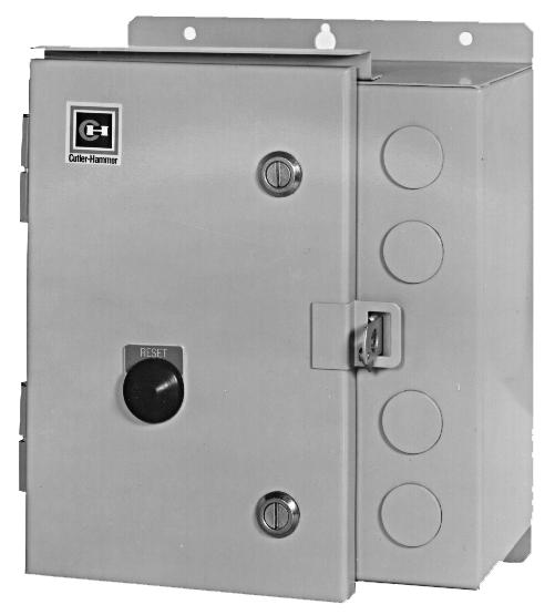 i-4 Enclosed Control General Information February 999 Enclosure Types Enclosures provide mechanical and electrical protection for operator and equipment.