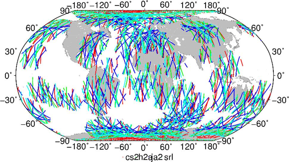 Adding the VTEC obtained by COSMIC radio occultation is Fig. 5 Global distribution of DORIS footprints for DoY 121, 2013 helpful to improve the accuracy and reliability in the ocean areas.