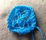 Simplest Flower Cast on 30 stitches Row 1: Knit. Row 2: Purl Row 3: [Knit first stitch and place back on left needle.