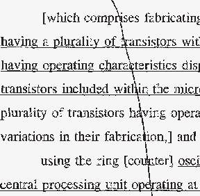 Case3:12-cv-03877-VC Document97-5 Filed08/18/15 Page4 of 11 fabricating] providing a ring [counter] oscillator system clock nsistors within the integrated circuit, said plurality of transistors