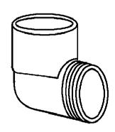 Reducing bushing inserts into fitting hub to reduce to smaller pipe size. 0320910 3/4" x 1/2" SP x Slip; 25/Ctn.