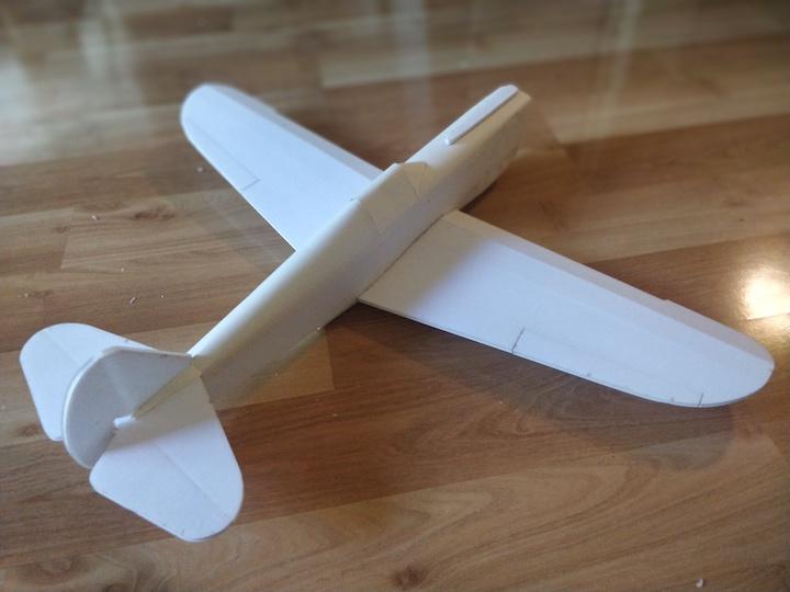 As an embellishment, you can poke some holes in the inboard leading edge of the wing and press in small bamboo skewer pieces to resemble the scale appearance