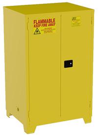 , 34x18x44, 2 doors, 2 shelves Yellow 9PAE1 BM30 Flammable Safety Cabinet, 30 gal., 43x18x44, 2 doors, 1 shelf Yellow 19T259 BM44 Flammable Safety Cabinet, 44 Gal.