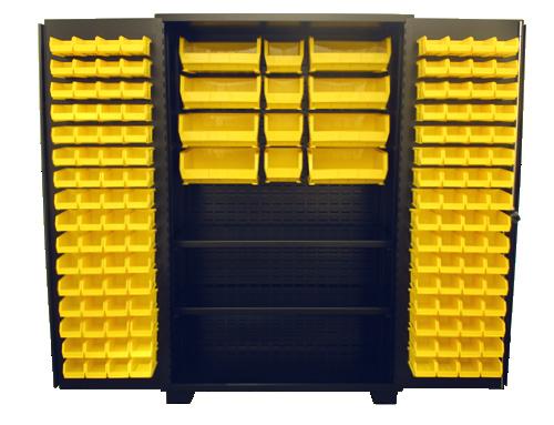 18H002 MC472-BL Ventilated Steel Storage Cabinet, sides and back mesh 36x72x54, 3 shelves, 2 mesh doors Black 18H043 ME224-BL Ventilated Steel Storage Cabinet, sides and top mesh, 24x24x54, 3