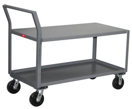 , 2 shelves Gray 16C835 SX230-P6 Utility Cart, Steel, 24x30x28, 2400 lb.