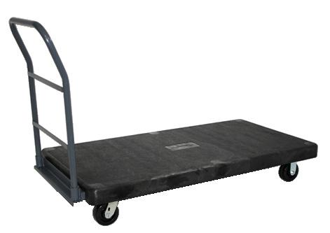 , 8" full pneumatic casters 2TUH5 XP248-S5 Stainless Steel Platform Truck, 24x48, 1200 lb.