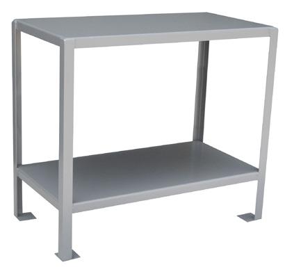 7 WORK TABLES 16A192 FT306 Adj. Height Steel Work Table Starter, 30x72x30-38, adjustable folding legs Gray 16A198 FT406 Adj.