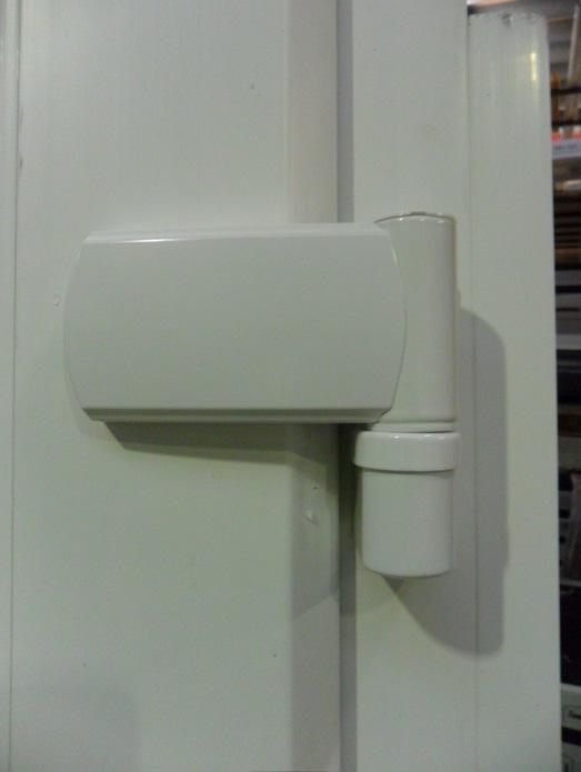 In addition to the clearance required between the upvc outerframe and the brickwork, the clearance between the door hinge and the plaster work/tiling/brickwork should also be taken into account when