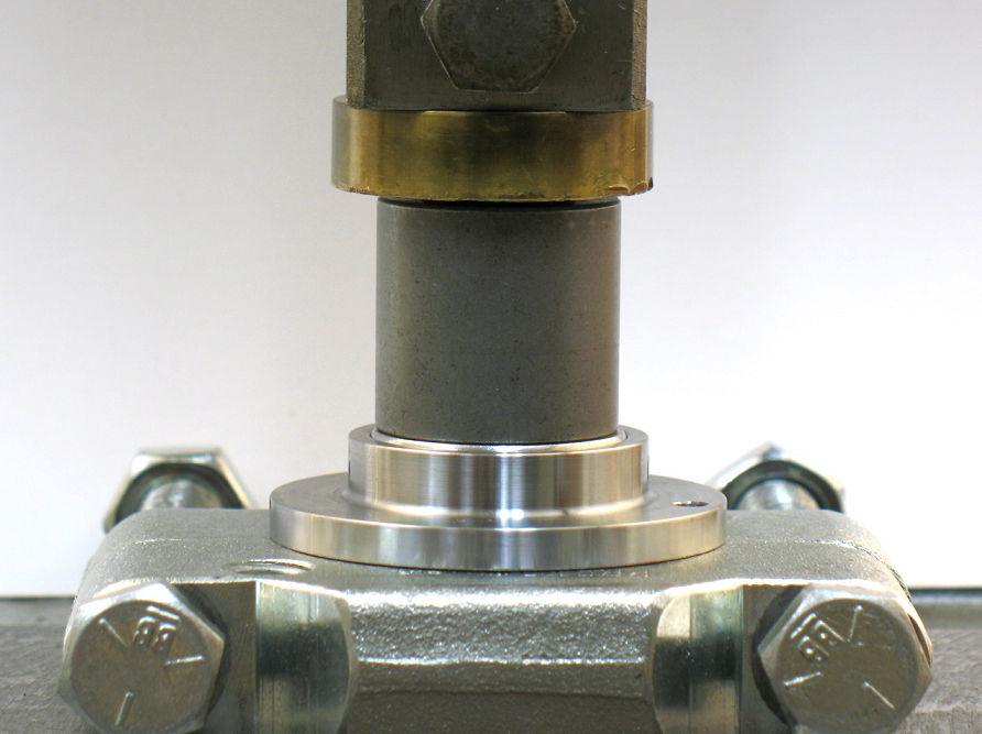 9. Use RAISED OUTSIDE DIAMETER of 96239 Bearing Press Tool and