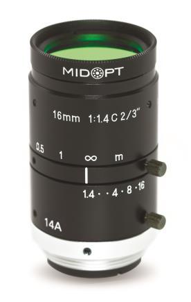 front of lens 25.