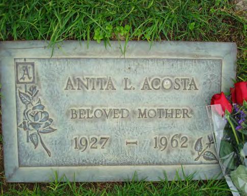 It is interesting to note that my aunt Anita, who married Bert Acosta s son, Bert Jr. in Long Island, New York, is interned right up the street from his final resting spot.