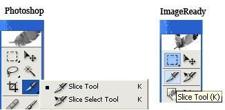 To create slices, simply select the Slice tool and draw the area of the slice you wish to create. A user layer is one that you have drawn, and will have a blue number.