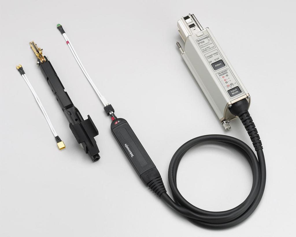 TriMode Probe Family P7500 Series Datasheet P7516 with optional P75PDPM Features & Benefits TriMode Probe One Setup, Three Measurements without Adjusting Probe Tip Connections Differential Single