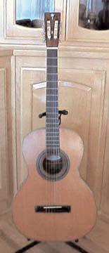Restoration From the shape of the guitar and its wide neck, I felt this was originally a classical guitar, so I decided to restore it as that.