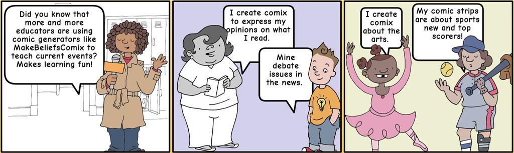 MAKEBELIEFSCOMIX LESSON PLANS SECTION 8: USING COMIC STRIPS TO TEACH CURRENT EVENTS HOW DOING SO SPARKS LEARNING AND ENGAGEMENT By Bill Zimmerman, Creator of MakeBeliefsComix.
