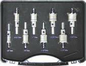 Grade HSS M35 Radius sizes: 4, 5, 6, 8mm Shank sizes: 12, 16, 16, 20mm BALL NOSE CUTTER SET HSS M35 5% Cobalt Plain shank 2 flute