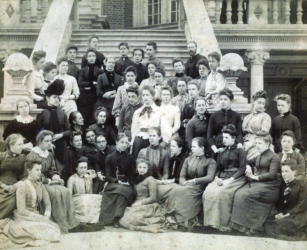 Women Inspire (Image reference: A23 Staff and students at Royal Holloway College, 1888) Royal Holloway, University of London began life as two women s colleges and the