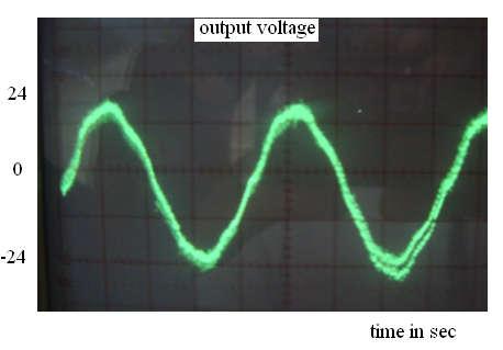 4 Psipce odel of driver circuit Figure 4.5 Output voltage of single phase inverter with ordinary SPWM technique (28V/div, 2 s/div) Figure 4.