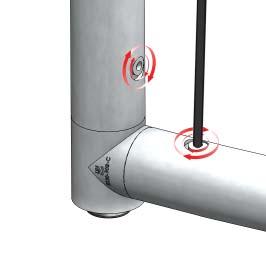 Locate the snap button on the connector or swage tube.