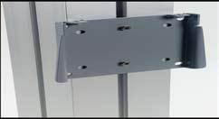 C) Attach Monitor Mount to vertical as shown in Detail below. Decorative Wing Attachment Slide A10 Clamp into groove of square extrusion.