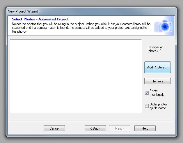 Then, the New Project Wizard window will appear
