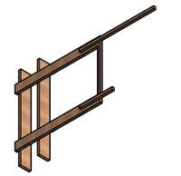 displacement for the last C-Shaped Wall was slightly over 5 inches when loaded only in the strong axis, the frame has been designed to allow at least 4 inches of clearance in the out-ofplane