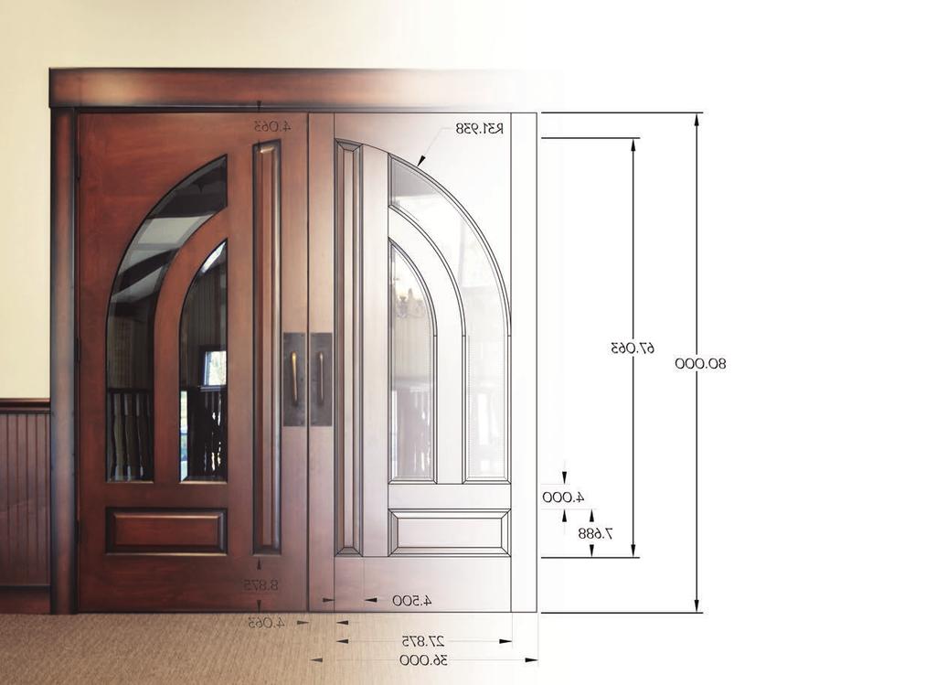 The options are endless... Handcrafted to replicate the door of your dreams, the Liberty Series can be as personalized as you wish to make it.
