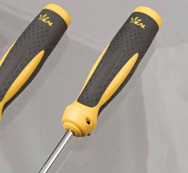 Twist-a-Nut Screwdriver/Nutdriver Textured Santoprene grip provides excellent torque and resists perspiration, water, oil and chemicals Patented Wire-Nut Wire Connector Wrench accepts a wide variety