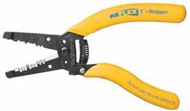 fatigue Sleeves that extend to stripping head to cushion thumb and fingers Textured sleeves with extra cushioning for added comfort Solid Stranded Reflex Super T -Stripper Wire Stripper 8-16 10-18