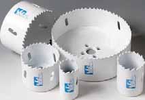 Hole Saws IRONMAN Bi-metal hole saws from IDEAL INDUSTRIES, INC, with re-engineered bi-metal construction, a thick flex-free backing plate, and variable sized teeth, IDEAL IRONMAN hole saws will