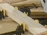 Apply glue on each side that touches another Glue Love Place the boards in the pipe clamps and even up the ends Snug the