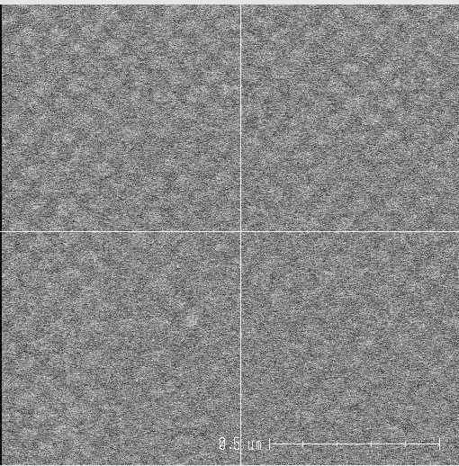 Resist thickness: 50 nm Dot dense