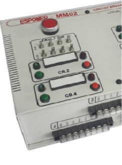 Indication LED semaphore indicator trip or close for circuit breaker status.