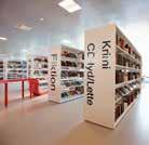 The 60/ Classic Steel Shelving system is shown in many creative configurations mixed with special developments such as round shelving with seating benches and