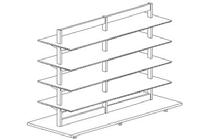 60/ EXPO DOUBLE-SIDED - H5 CM - & BAYS Height 5 - bays / depth The configurations consist of the following components: Expo 77., Expo 89.